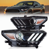 VLAND Headlights For 2015 2016 2017 Ford Mustang (S550)
